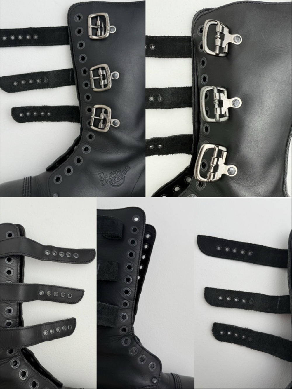 Vintage Dr. Martens 3A26 Holy Grail England Black Envy Platform Boots UK 4 - Picture 16 of 16